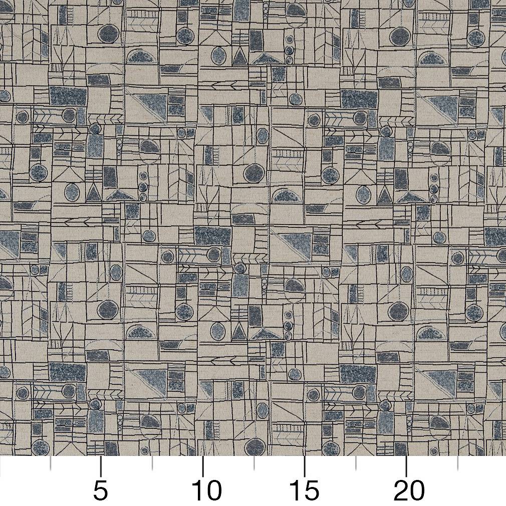 CB800-249 Abstract & Geometric,Small Scale nan Blue Charlotte Colors