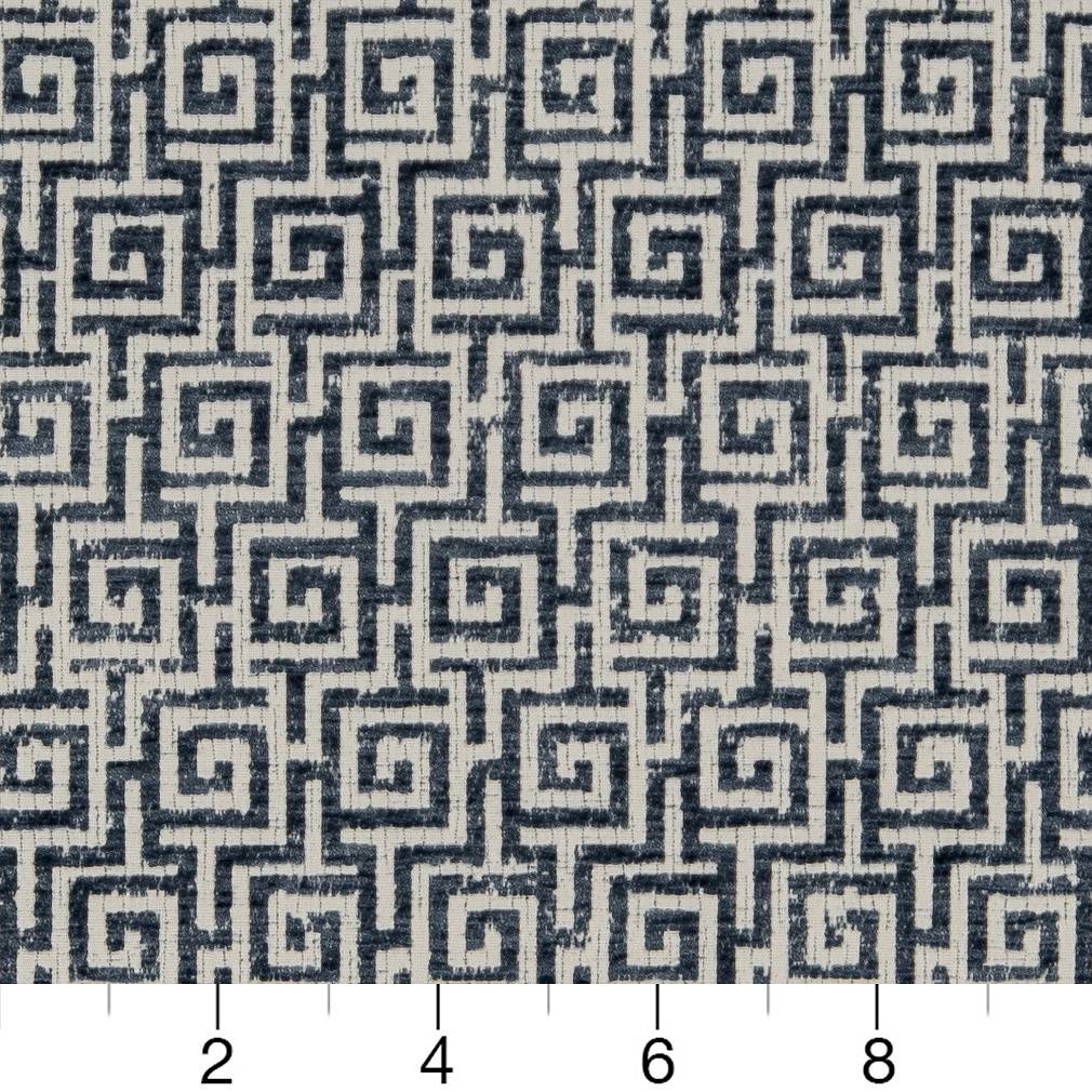 CB800-251 Abstract & Geometric,Greek Key,Small Scale nan Blue Charlotte Colors