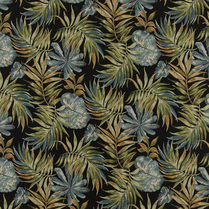 CB800-254 Leaves,Tropical & Botanical nan Aqua & Teal,Black Charlotte Colors