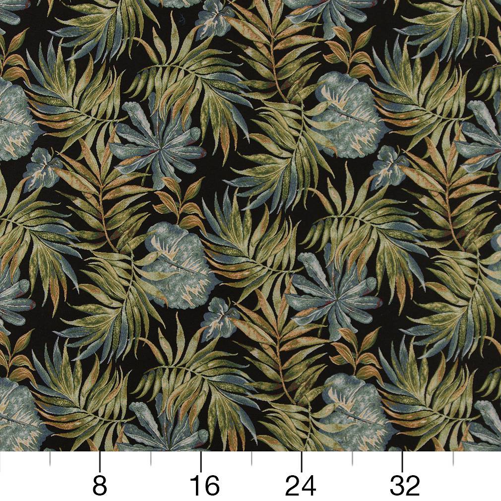 CB800-254 Leaves,Tropical & Botanical nan Aqua & Teal,Black Charlotte Colors