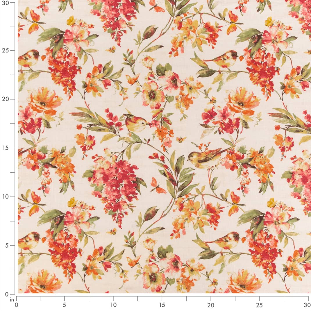 CB800-275 Floral nan Orange & Rust Charlotte Colors