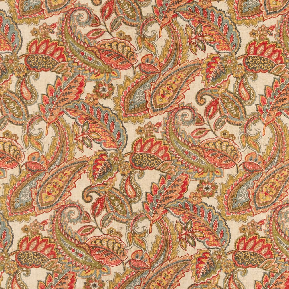 CB800-278 Paisley nan Orange & Rust Charlotte Colors