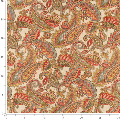 CB800-278 Paisley nan Orange & Rust Charlotte Colors