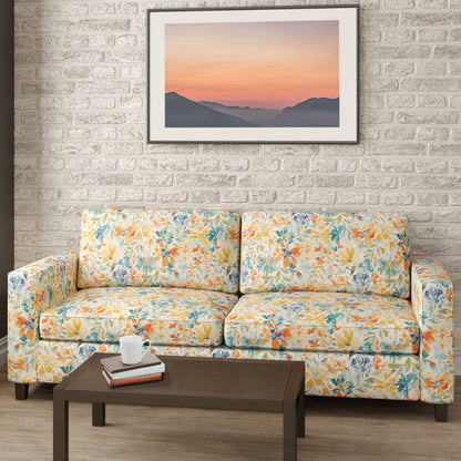 CB800-279 Floral nan Aqua & Teal,Orange & Rust Charlotte Colors