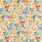 CB800-279 Floral nan Aqua & Teal,Orange & Rust Charlotte Colors