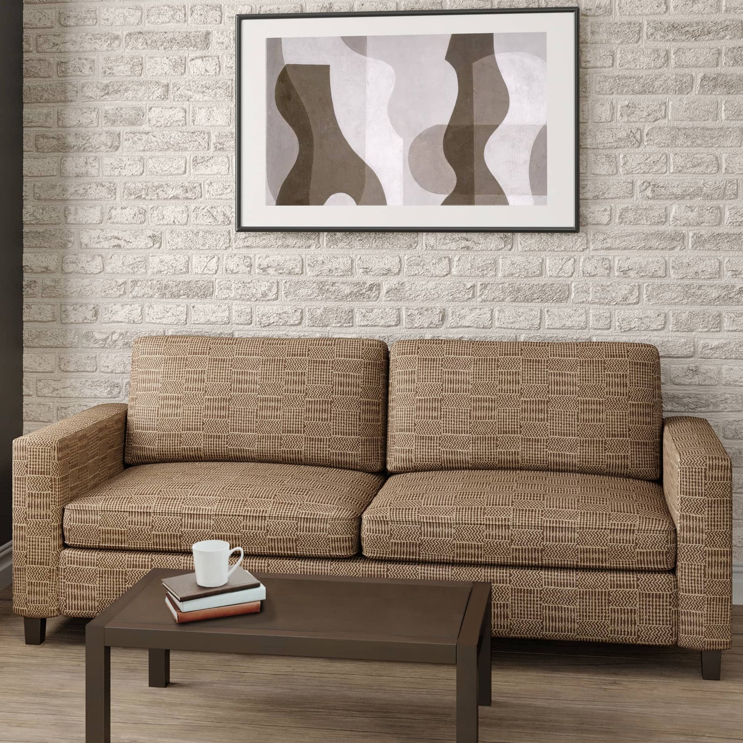 CB800-302 Abstract & Geometric nan Brown Charlotte Colors