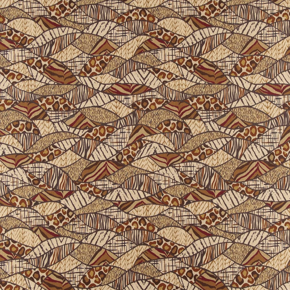 CB800-305 Abstract & Geometric,Leaves nan Brown Charlotte Colors