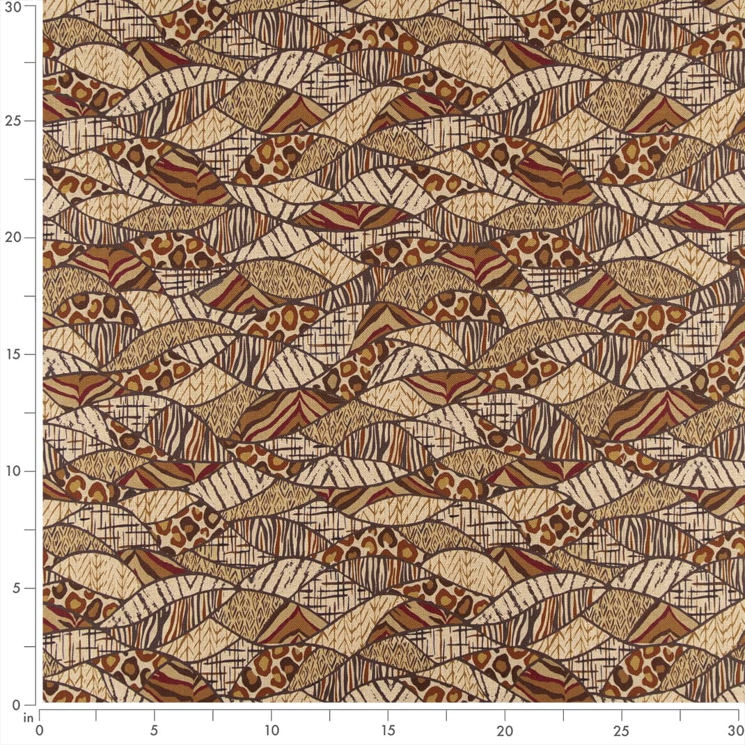 CB800-305 Abstract & Geometric,Leaves nan Brown Charlotte Colors