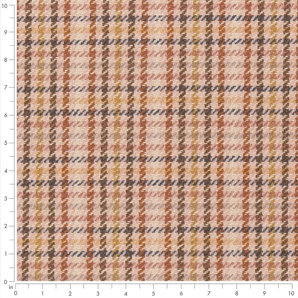 CB800-329 Check & Houndstooth,Plaid,Small Scale nan Coral & Peach,Pink Charlotte Colors
