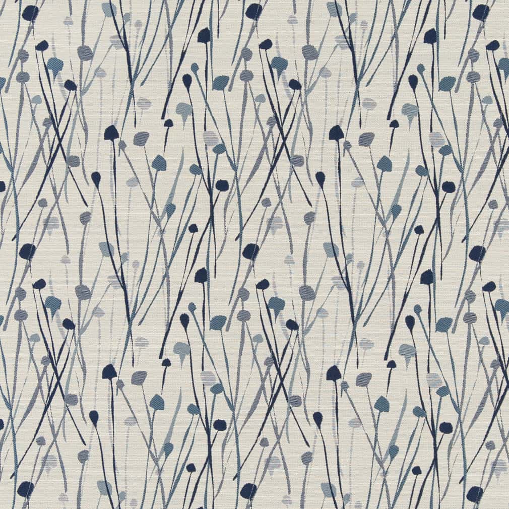 CB800-346 Abstract & Geometric,Leaves nan Blue Charlotte Colors