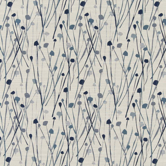 CB800-346 Abstract & Geometric,Leaves nan Blue Charlotte Colors