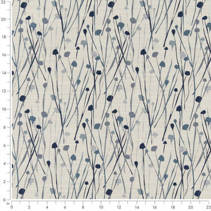 CB800-346 Abstract & Geometric,Leaves nan Blue Charlotte Colors