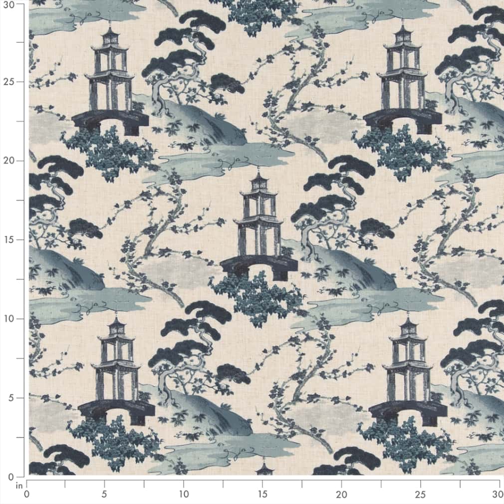 CB800-351 Global,Toile nan Blue Charlotte Colors