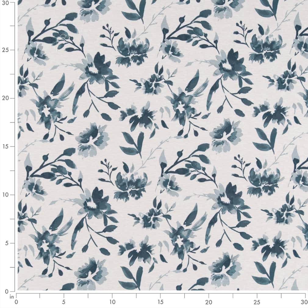 CB800-353 Floral nan Blue Charlotte Colors