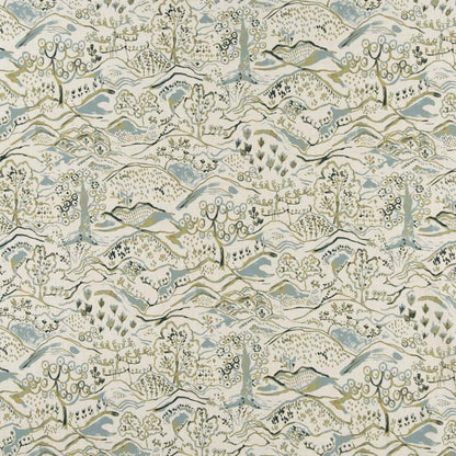 CB800-373 Abstract & Geometric,Toile nan Green Charlotte Colors