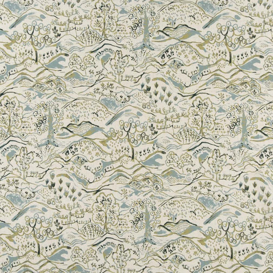 CB800-373 Abstract & Geometric,Toile nan Green Charlotte Colors