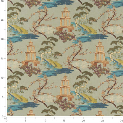 CB800-376 Global,Toile nan Green Charlotte Colors