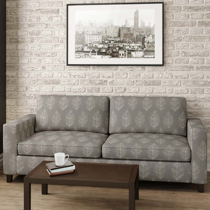 CB800-381 Abstract & Geometric,Leaves nan Grey & Silver Charlotte Colors
