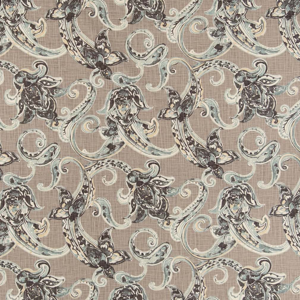 CB800-392 Paisley nan Grey & Silver Charlotte Colors