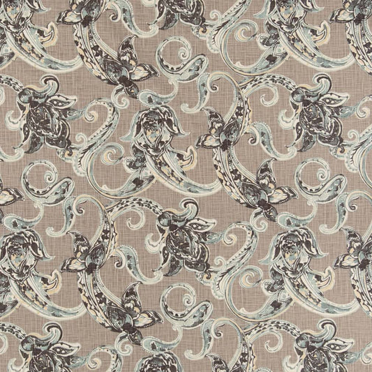 CB800-392 Paisley nan Grey & Silver Charlotte Colors