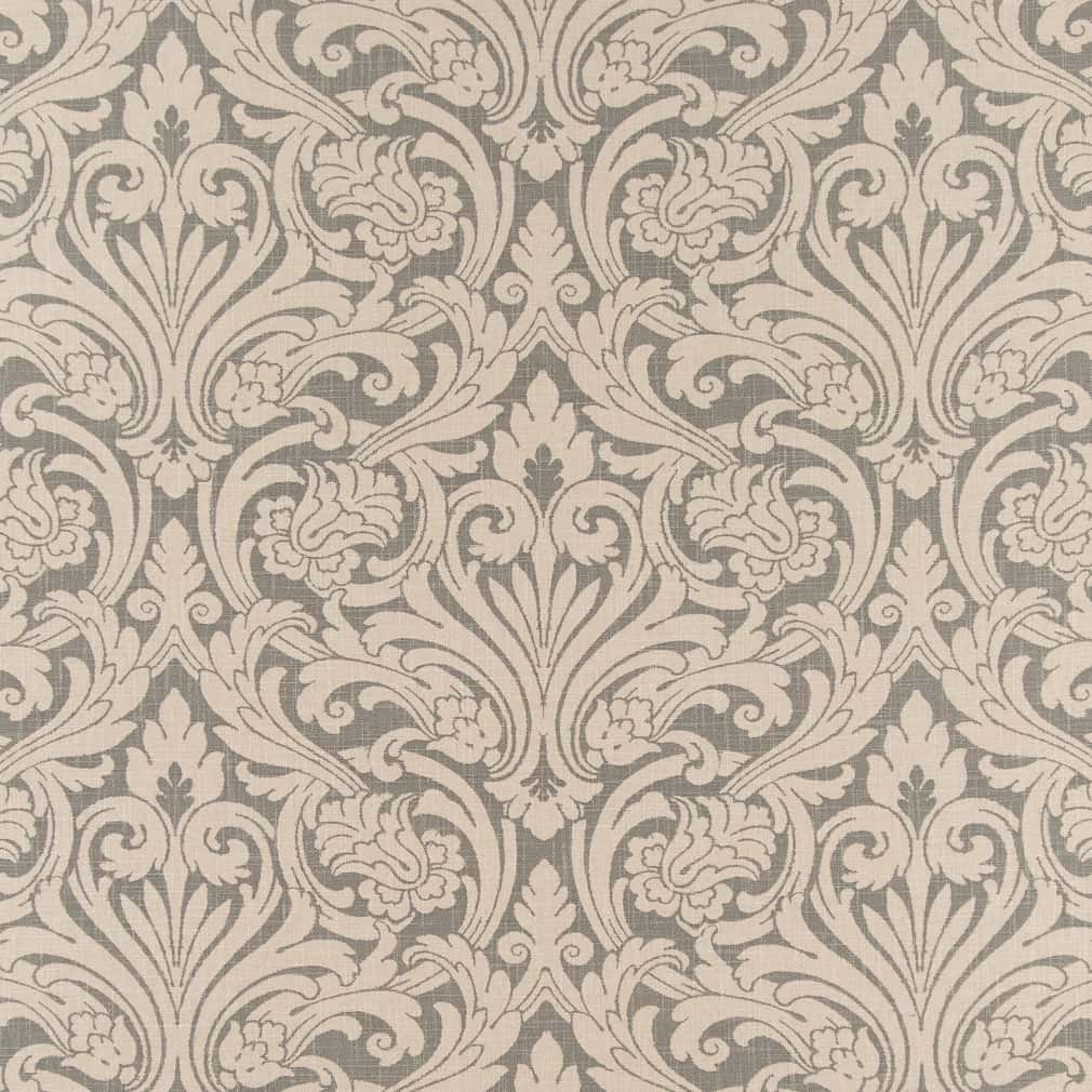 CB800-393 Damask nan Grey & Silver Charlotte Colors