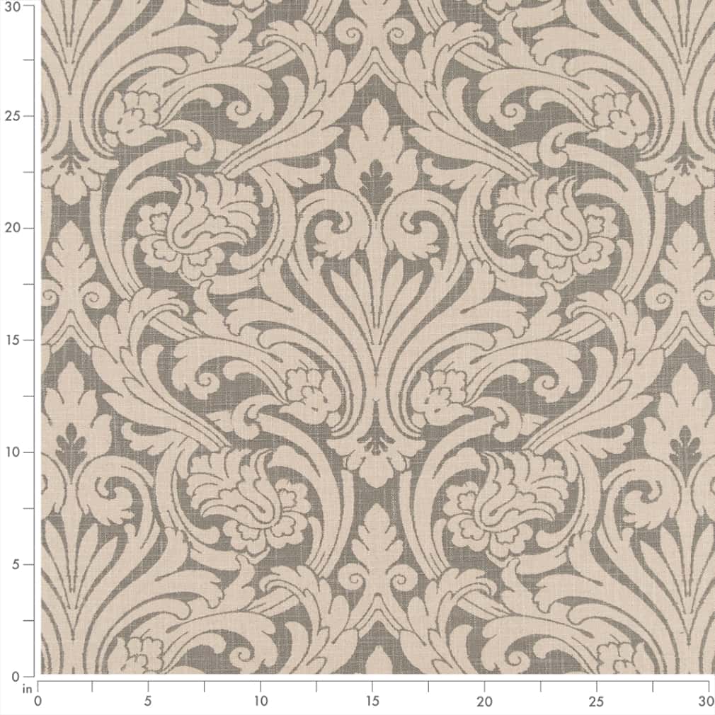CB800-393 Damask nan Grey & Silver Charlotte Colors