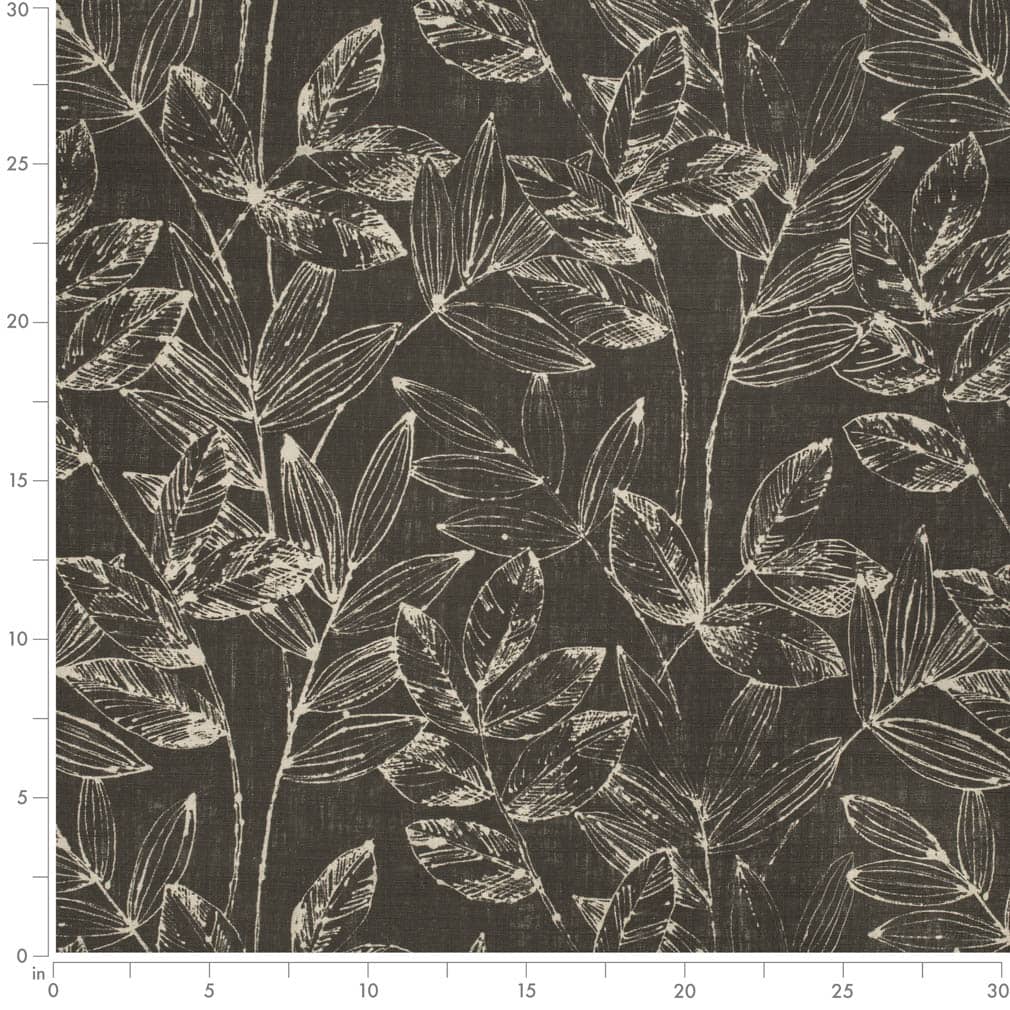 CB800-410 Abstract & Geometric,Leaves nan Black Charlotte Colors