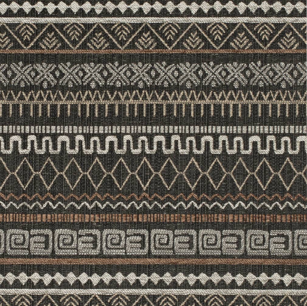 CB800-419 Abstract & Geometric,Global,Southwestern,Stripe Black Charlotte Fabrics Woven Patterns