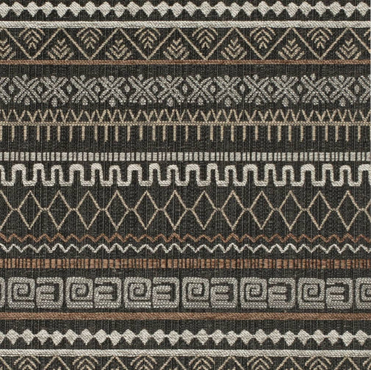 CB800-419 Abstract & Geometric,Global,Southwestern,Stripe Black Charlotte Fabrics Woven Patterns