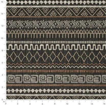 CB800-419 Abstract & Geometric,Global,Southwestern,Stripe nan Black Charlotte Colors