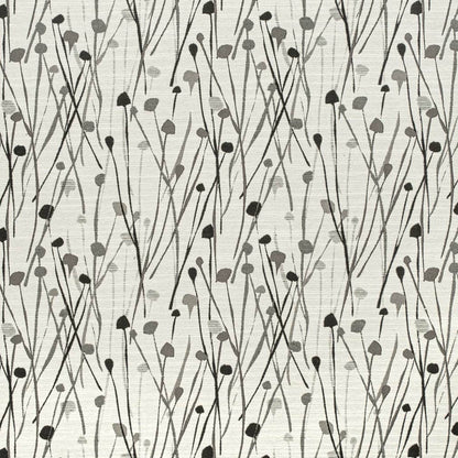 CB800-423 Abstract & Geometric,Leaves nan Black,Grey & Silver Charlotte Colors