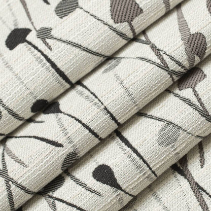 CB800-423 Abstract & Geometric,Leaves nan Black,Grey & Silver Charlotte Colors