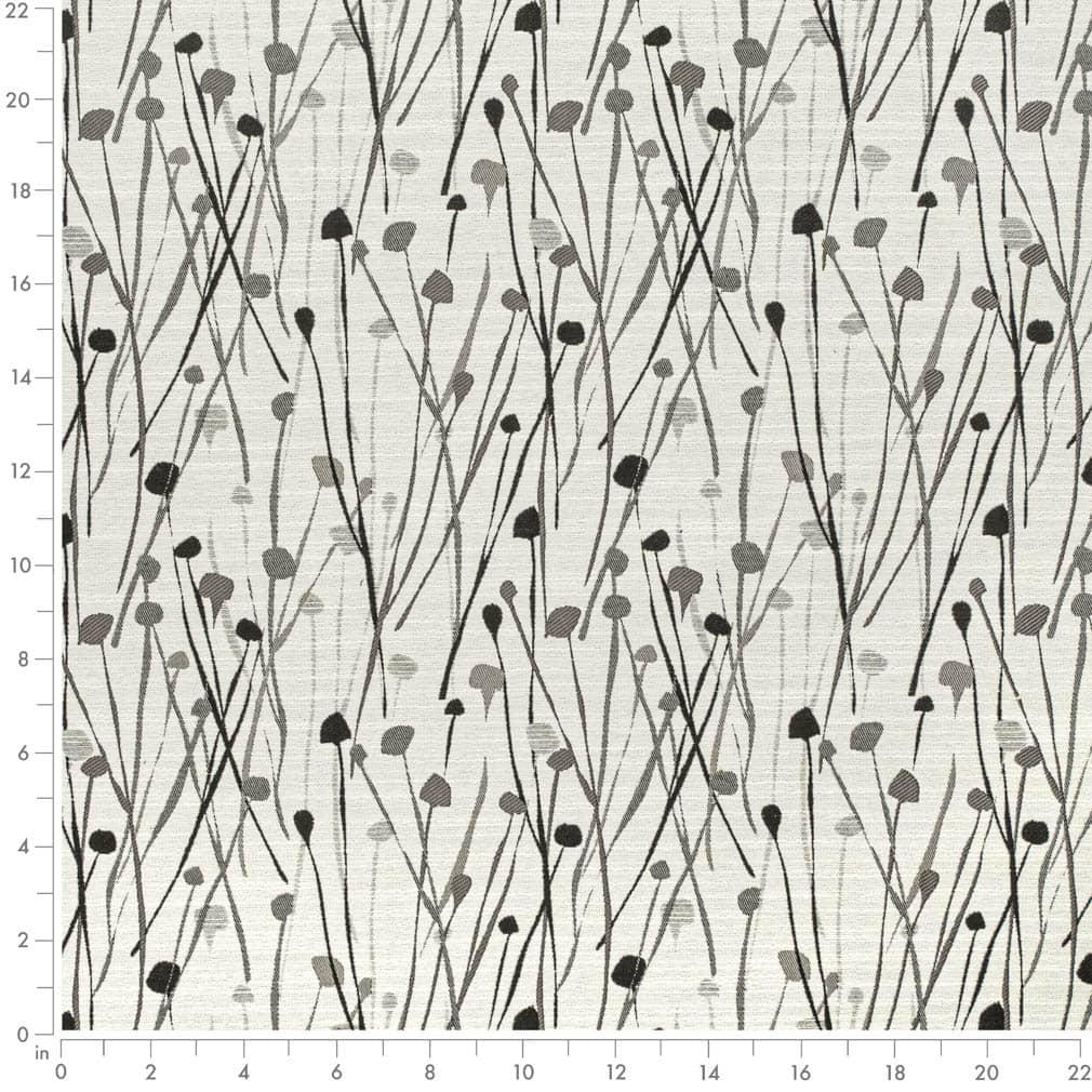 CB800-423 Abstract & Geometric,Leaves nan Black,Grey & Silver Charlotte Colors