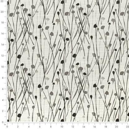 CB800-423 Abstract & Geometric,Leaves nan Black,Grey & Silver Charlotte Colors