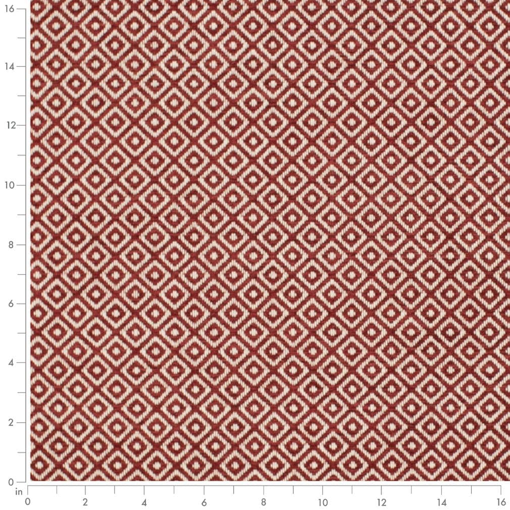 CB800-425 Abstract & Geometric,Diamonds,Small Scale nan Red & Burgundy Charlotte Colors