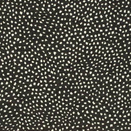 CB800-432 Abstract & Geometric,Animal Print,Small Scale Black Charlotte Fabrics Chenille,Woven Patterns