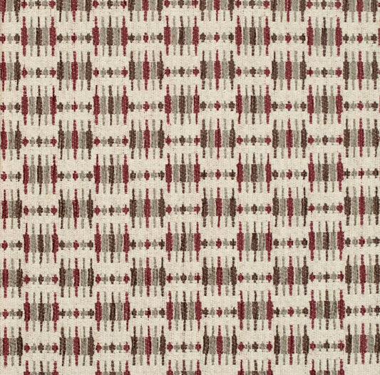 CB800-434 Abstract & Geometric Red & Burgundy Charlotte Fabrics Woven Patterns