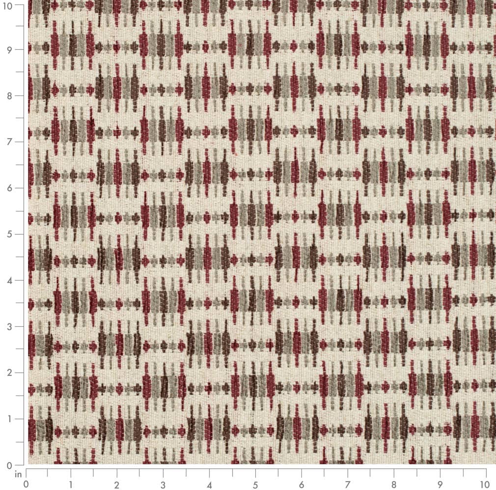 CB800-434 Abstract & Geometric nan Red & Burgundy Charlotte Colors