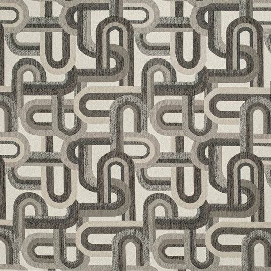 CB800-436 Abstract & Geometric Black Charlotte Fabrics Woven Patterns