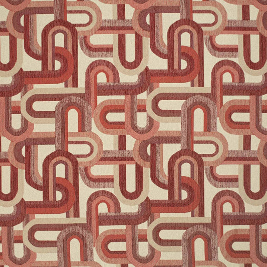 CB800-437 Abstract & Geometric Red & Burgundy Charlotte Fabrics Woven Patterns