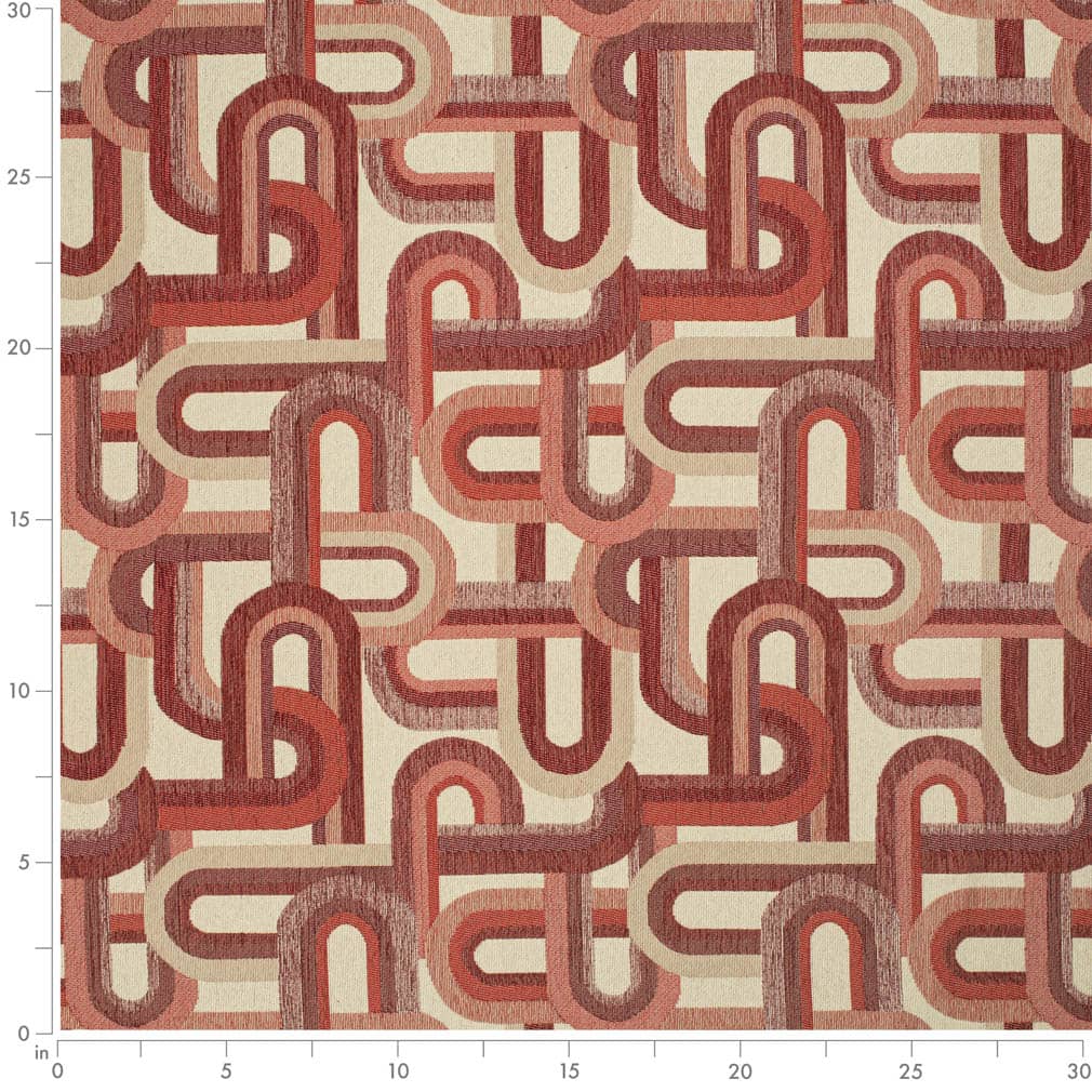 CB800-437 Abstract & Geometric nan Red & Burgundy Charlotte Colors