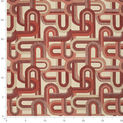 CB800-437 Abstract & Geometric nan Red & Burgundy Charlotte Colors