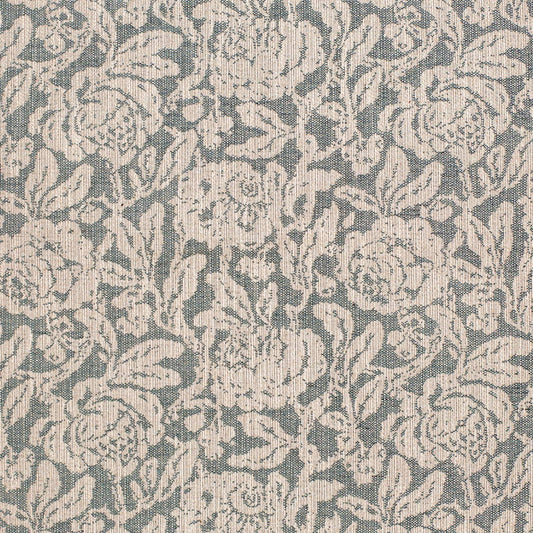 CB800-474 Floral Aqua & Teal Charlotte Fabrics Woven Patterns