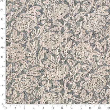 CB800-474 Floral nan Aqua & Teal Charlotte Colors