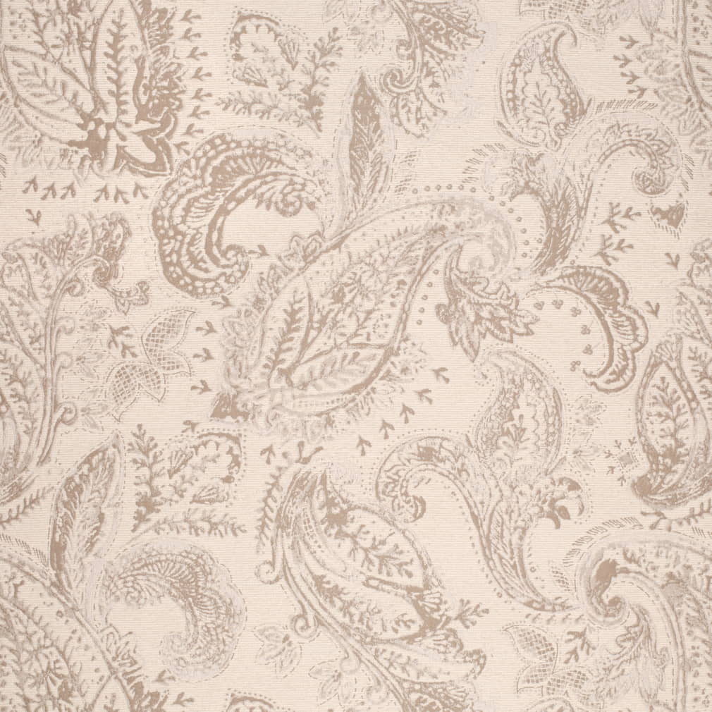 CB800-489 Abstract & Geometric,Paisley Beige & Taupe,Brown Charlotte Fabrics Woven Patterns