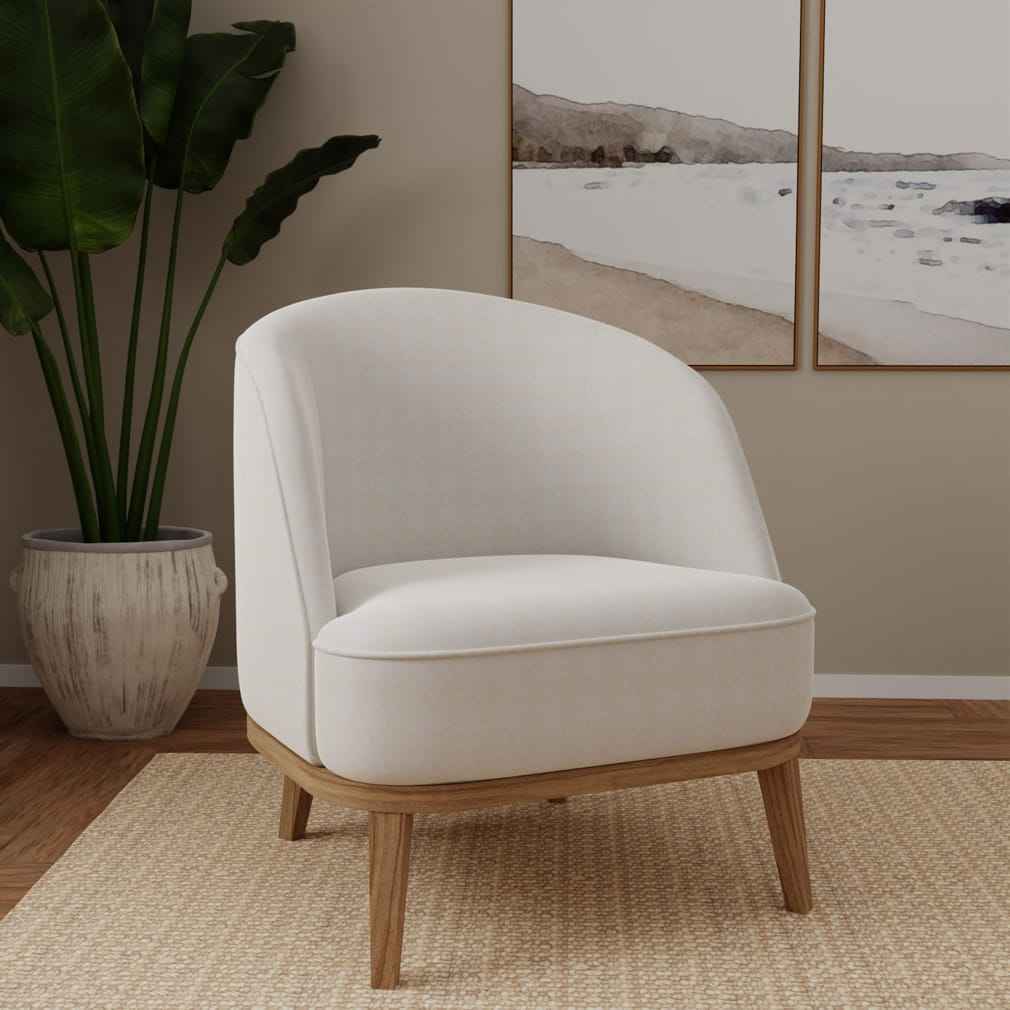 CB800-523 Abstract & Geometric,Check & Houndstooth nan White & Ivory Charlotte Fabrics
