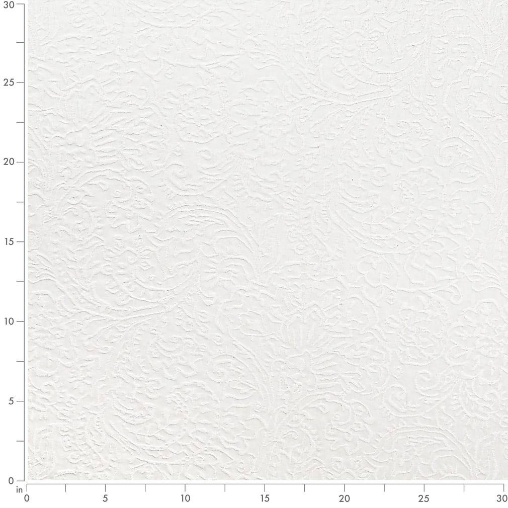 CB800-526 Floral nan White & Ivory Charlotte Fabrics