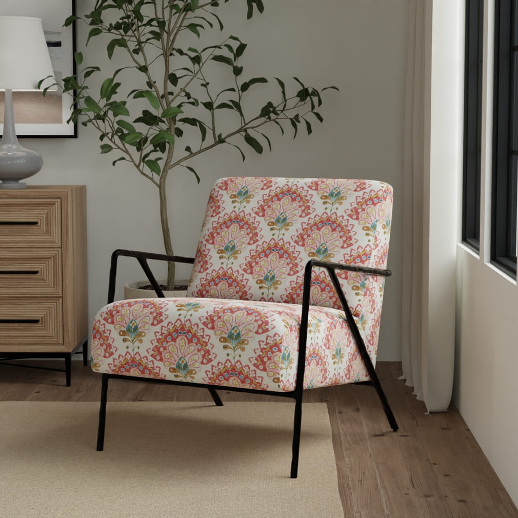 CB800-530 Abstract & Geometric,Floral nan Pink Charlotte Fabrics