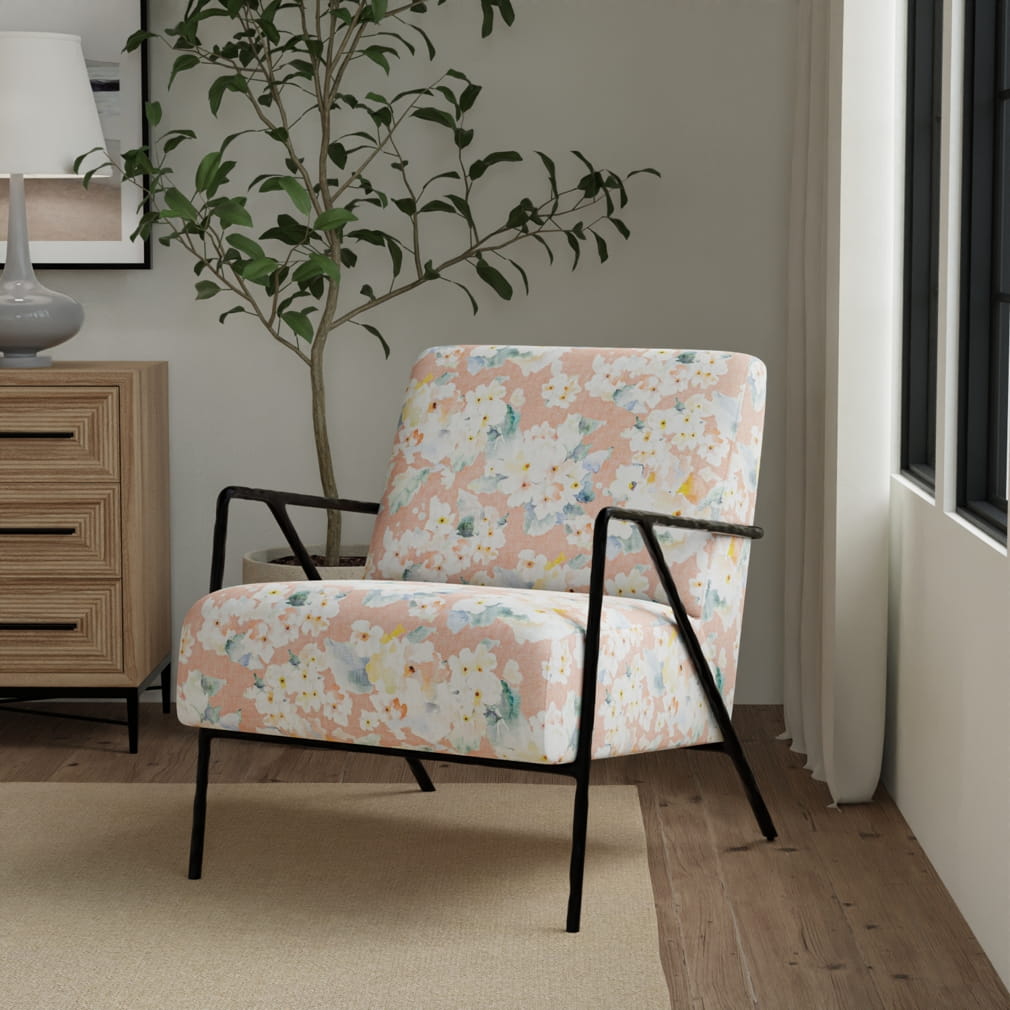 CB800-531 Floral nan Coral & Peach,Pink Charlotte Fabrics
