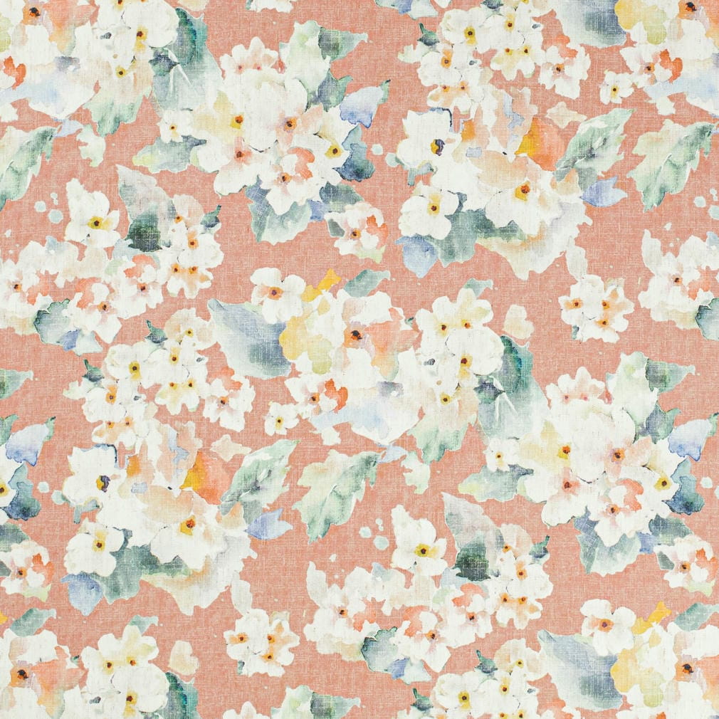 CB800-531 Floral nan Coral & Peach,Pink Charlotte Fabrics
